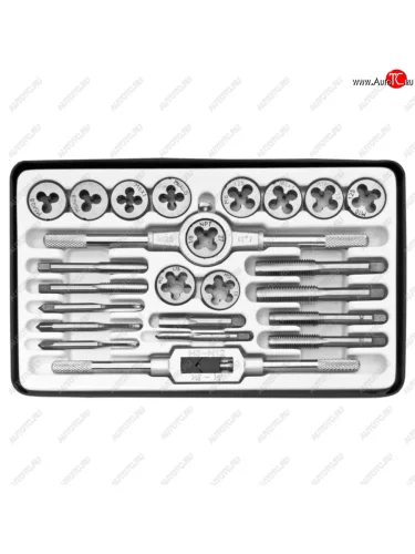 Набор метчиков и плашек метрический 24 предмета ЭВРИКА ЭВРИКА er-00241