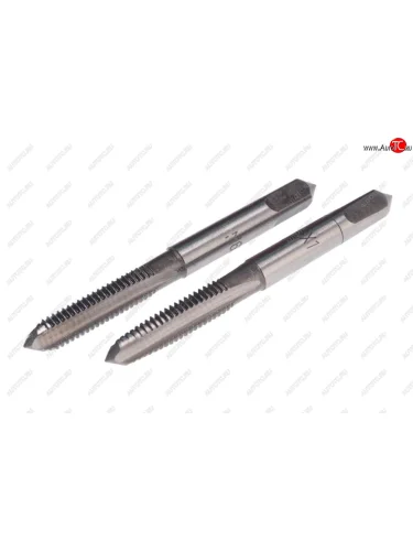 Метчик М06x1.0мм комплект 2шт. в пластиковом футляре ЭВРИКА ЭВРИКА er-00610m