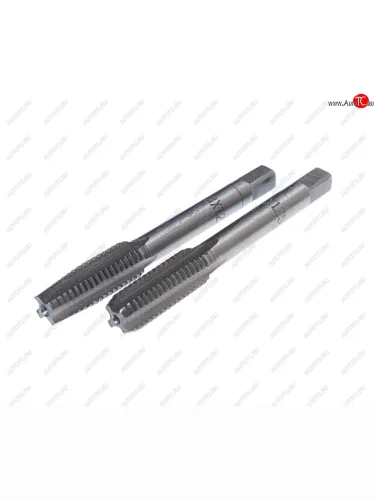 Метчик М08x1.25мм комплект 2шт. в пластиковом футляре ЭВРИКА ЭВРИКА er-00812m