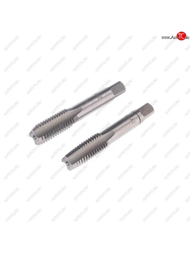 Метчик М14x2.0мм комплект 2шт. в пластиковом футляре ЭВРИКА ЭВРИКА er-01420m