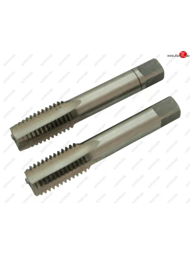 Метчик М18x1.25мм комплект 2шт. в пластиковом футляре ЭВРИКА ЭВРИКА er-01812m