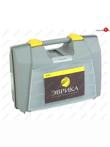 Ящик для инструмента 400х310х160мм с прозрачными органайзерами ЭВРИКА ЭВРИКА er-10311