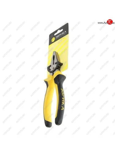 Пассатижи 178мм комбинированные с боковыми кусачками ЭВРИКА ЭВРИКА er-60037