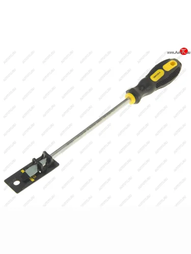 Отвертка шлицевая SL 8.0х200мм магнитная с противоскользящей ручкой (с держателем) ЭВРИКА ЭВРИКА er-7da-15h