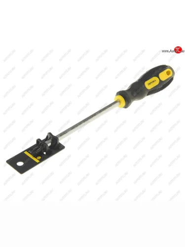 Отвертка крестовая PH 3.0х150мм магнитная с противоскользящей ручкой (сталь CrV) с держателем ЭВРИКА ЭВРИКА er-7dh-14h