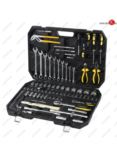 Набор инструментов 101 предмет слесарно-монтажный 1/4,1/2 6-ти гран. ЭВРИКА ЭВРИКА er-80001 ЭВРИКА er-80001