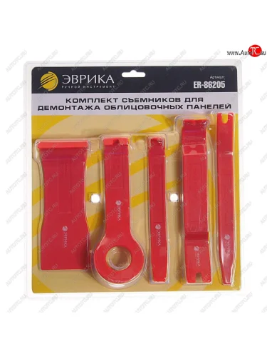 Набор инструментов для демонтажа дверных панелей 5 предметов ЭВРИКА ЭВРИКА er-86205