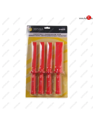 Набор инструментов для демонтажа дверных панелей 4 предмета ЭВРИКА ЭВРИКА er-86220