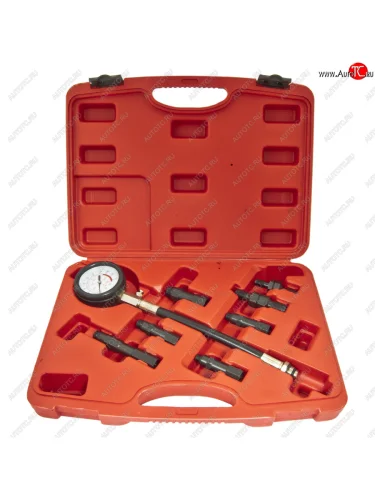 Компрессометр бензин (0-21Bar) 8 предметов в кейсе ЭВРИКА ЭВРИКА er-86313