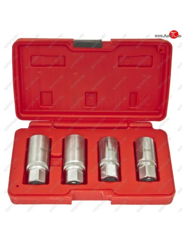 Набор шпильковертов 6-12мм 4 предмета ЭВРИКА ЭВРИКА er-86506