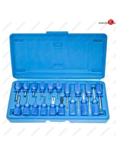 Набор приспособлений для демонтажа электрических разъемов 19 предметов в кейсе ЭВРИКА ЭВРИКА er-86714