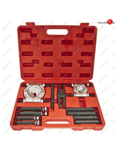 Набор съемников подшипников сепараторного типа 30-75мм 12 предметов в кейсе ЭВРИКА ЭВРИКА er-86847