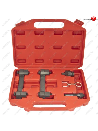 Набор фиксаторов для двигателей (VW 2.43.24.25.2 FSI) 5 предметов в кейсе ЭВРИКА ЭВРИКА er-86915