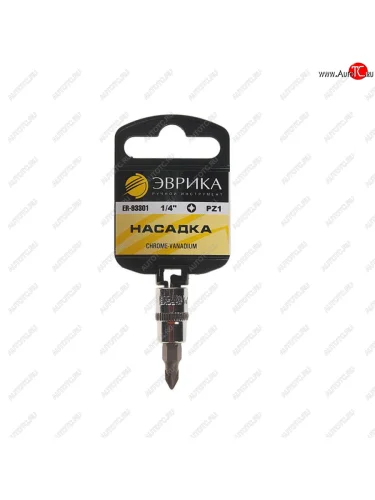 Бита-головка 1/4 POZIDRIVE PZ 1.0х37мм с держателем ЭВРИКА ЭВРИКА er-93301h ЭВРИКА er-93301h