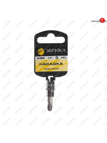 Бита-головка 14 POZIDRIVE PZ 3.0х37мм с держателем ЭВРИКА ЭВРИКА er-93303h