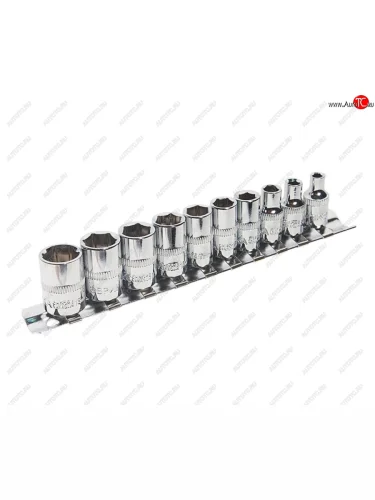 Набор головок торцевых 14 04-13мм 10 предметов ЭВРИКА ЭВРИКА er-95130