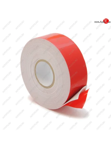 Скотч двухсторонний 30ммх5м красный профессиональный PRO MEGAPOWER MEGAPOWER-AUTOMOTIVE et-305pro