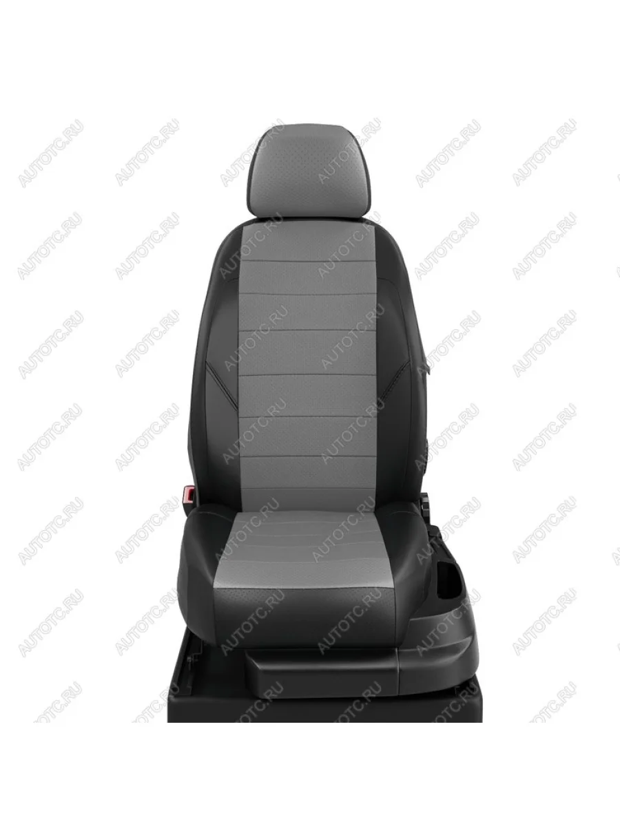 Авточехлы FORD Transit (15-) 3-х местный экокожа спинка целая черно-серые AVTOLIDER AVTOLIDER fd13-1003-ec02   в Керчи Республика Крым