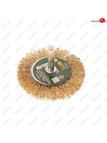 Кордщетка для дрели дисковая 60мм витая латунь FIT FIT fit-38506