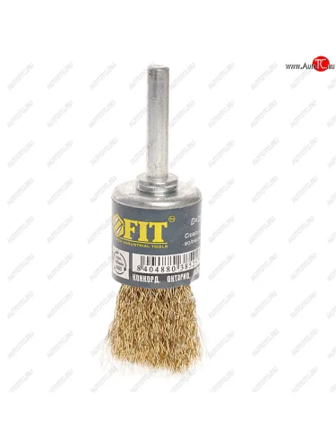 Кордщетка для дрели кисть 25мм витая латунь FIT FIT fit-38525
