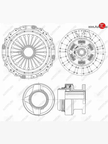 Сцепление MAN комплект d=430 TRIALLI TRIALLI fr824 TRIALLI fr824