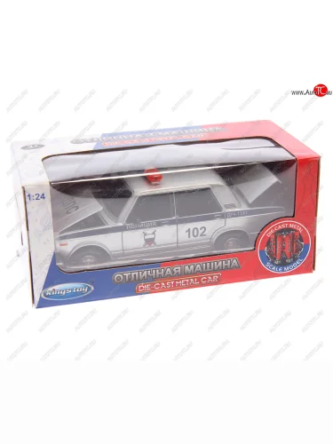 Модель автомобиля ВАЗ-2107 Полиция металлическая (1:24) (свет,звук) NO NAME fy2407p
