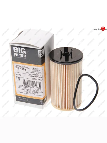 Фильтр масляный CHEVROLET Aveo (08-) OPEL Astra H,J (09-) (1.6/1.8) BIG FILTER BIG FILTER gb-1163 BIG FILTER gb-1163