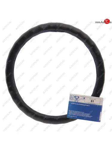 Оплетка руля (L) 39-41см черная экокожа TORINO TORINO gd-01l, черная