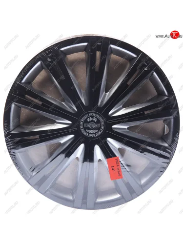 Колпак колеса R-13 серо-черный ГИГА-СУПЕР комплект 4шт. NO NAME гига-супер серо-черный r-13