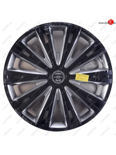 Колпак колеса R-15 серо-черный ГИГА-СУПЕР комплект 4шт. NO NAME гига-супер серо-черный r-15