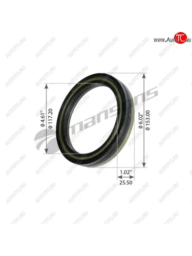 Сальник ROR SAF ступицы (117.47х152.4х25.4) MANSONS MANSONS gr167