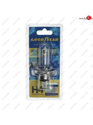 Лампа 12V H4 6055W P43t блистер (1шт.) More Light GOODYEAR GOODYEAR gy014125