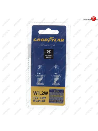 Лампа 12V W1.2W W2x4.6d блистер (2шт.) GOODYEAR GOODYEAR gy015202
