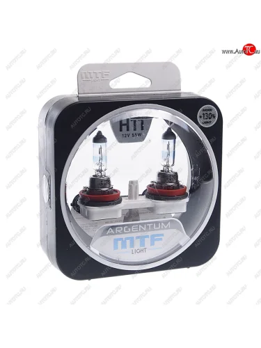 Лампа 12V H11 55W PGJ19-2 +130% бокс (2шт.) Argentum MTF MTF h3a1211