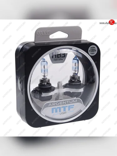 Лампа 12V HB3 65W P20d +130% бокс (2шт.) Argentum MTF MTF h3a12b3