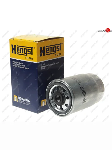 Фильтр топливный LIEBHERR MAN E2000,F2000,SG,312,322 (резьба М16х1.5мм) (слив пластик) HENGST HENGST h70wk02