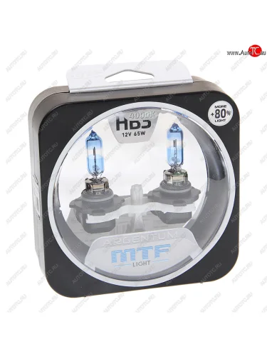 Лампа 12V HB3 65W P20d +80% бокс (2шт.) MTF MTF h8a12b3