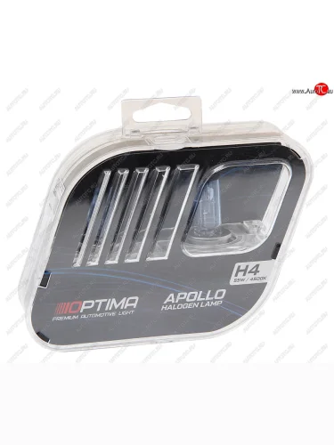 Лампа 12V H4 6055W P43t бокс (2шт.) Apollo OPTIMA OPTIMA haph4