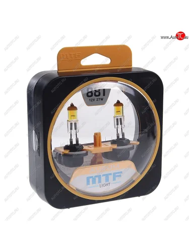 Лампа 12V H27(881) 27W бокс (2шт.) Aurum MTF MTF hau1281