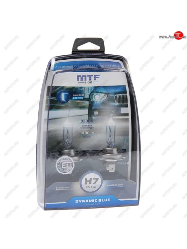 Лампа 12V H7 55W PX26d блистер (2шт.) Dynamic Blue MTF MTF hdb1207