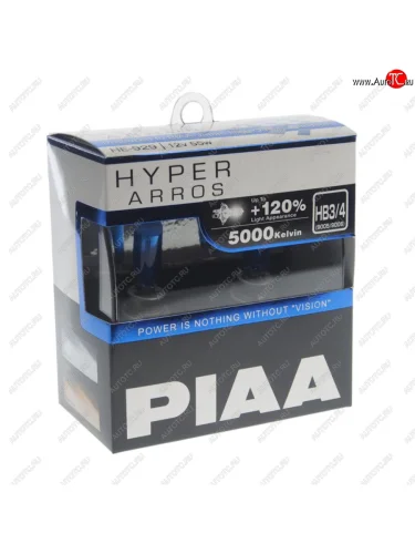Лампа 12V HB3HB4 60W P20d +120% 5000K бокс (2шт.) Hyper Arros PIAA PIAA (Пиаа) he-929-hb3hb4