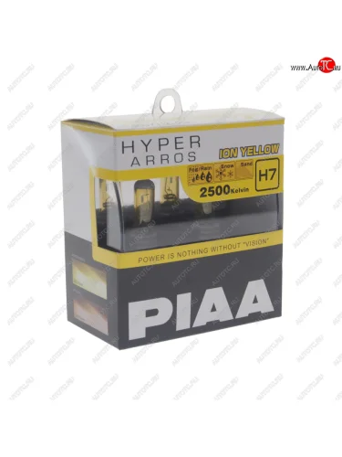 Лампа 12V H7 55W PX26d 2500K бокс (2шт.) Hyper Arros Ion Yellow PIAA PIAA (Пиаа) he-993y-h7 PIAA (Пиаа) he-993y-h7