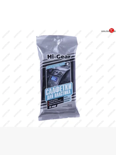 Салфетка влажная для очистки пластика в мягкой упаковке 20шт.HI-GEAR HI-GEAR hg5602