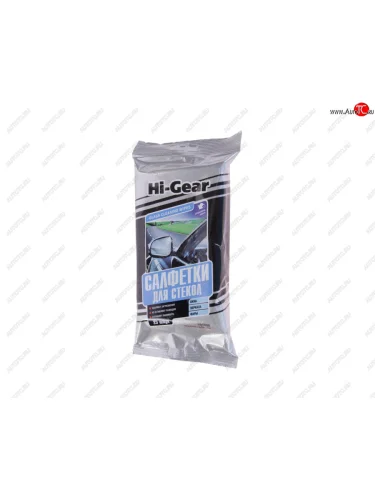 Салфетка влажная для очистки стекол в мягкой упаковке 20шт. HI-GEAR HI-GEAR hg5606