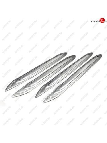 Накладка бампера 470х55мм серая (4шт.) АВТОСТОП АВТОСТОП hj-106gy