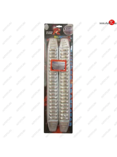 Накладка бампера 430х55мм серая (4шт.) АВТОСТОП АВТОСТОП hj-201gy