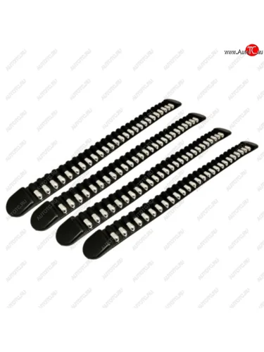 Накладка бампера 660х55мм черная (4шт.) АВТОСТОП АВТОСТОП hj-213b