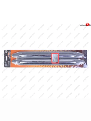 Накладка бампера 500х45мм серая (4шт.) АВТОСТОП АВТОСТОП hj-3067gys