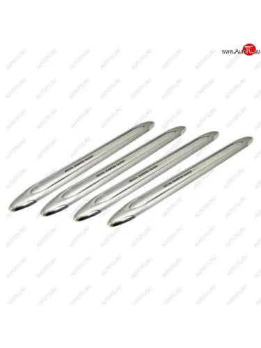 Накладка бампера 500х45мм серебро (4шт.) АВТОСТОП АВТОСТОП hj-3067s