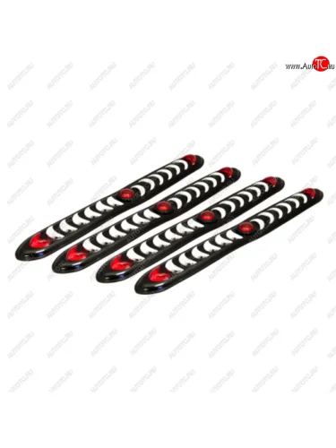 Накладка бампера 450х60мм черная (4шт.) АВТОСТОП АВТОСТОП hj-4066 АВТОСТОП hj-4066